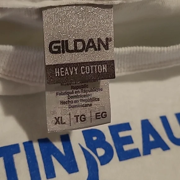 Gildan Unisex White Short Sleeve Tshirt Blue Martin County Coastal Florida XL - Picture 6 of 9